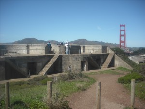 Climb the batteries for some of the best views from the Pacific Overlook.