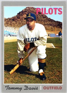 Like Jim Bouton, Tommy Davis would play most of 1969 with the Seattle Pilots, but end the season with the Houston Astros.