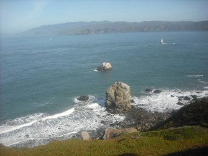 That's the Marin Headlands from another point on the trail.