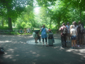 The Strawberry Fields memorial in Central Park, June 3, 2014.