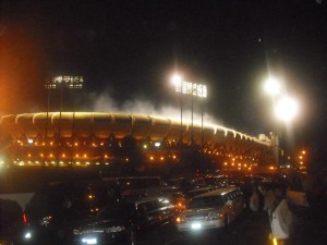 Candlestick Park as it looked on August 14, 2014, right after the finale of the Paul McCartney concert, the last major event to take place in the stadium.