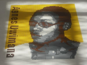 LEGO of Agnes Uwimana Nkusi of Rwanda, a newspaper editor "convicted of defamation and threatening national security." 