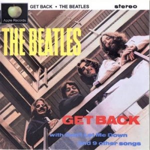 The Beatles got as far as taking a picture in early 1969 for a projected "Get Back" album, whose cover (subtly re-creating/satirizing the photo and cover designed used for their first LP, "Please Please Me," in 1963)  probably would have looked something like this.