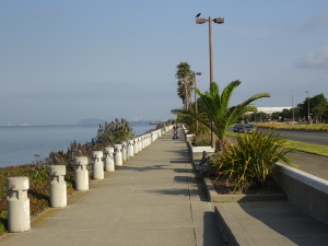 Bike/pedestrian path just south of the ferry.