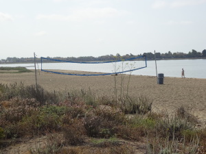 Volleyball court on Alameda Beach.