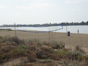 Volleyball court on Alameda Beach.