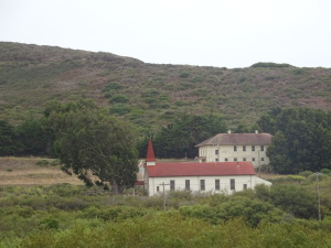 There aren't many buildings in this part of the Marin Headlands, but a few boast interesting architecture.