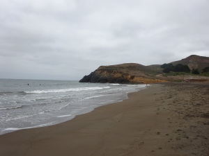 North end of Rodeo Beach.