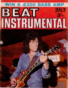 Peter Green on the cover of the UK magazine Beat Instrumental.