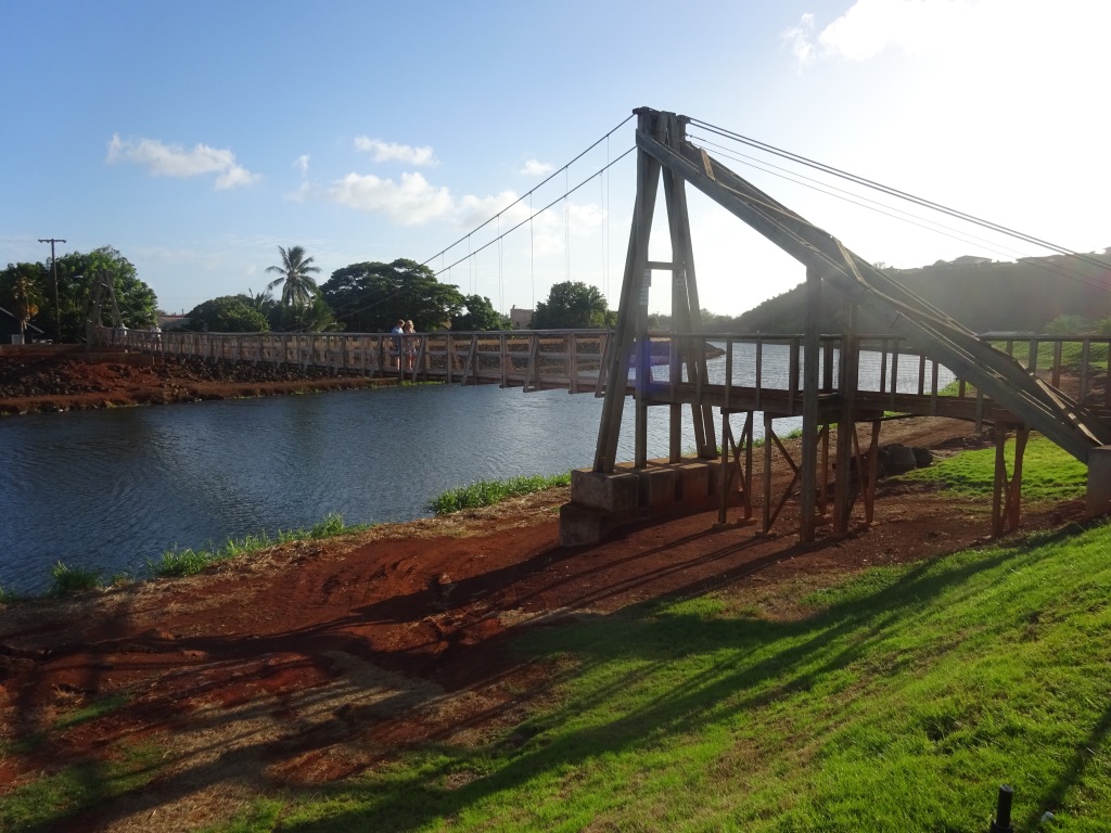 The Hanapepe Swinging Bridge.