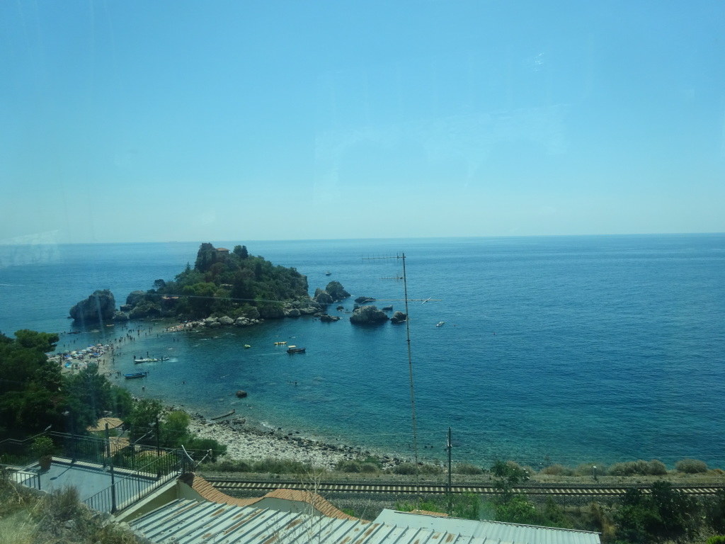 Isola Bella, viewed on a bus ride down from Taormina.