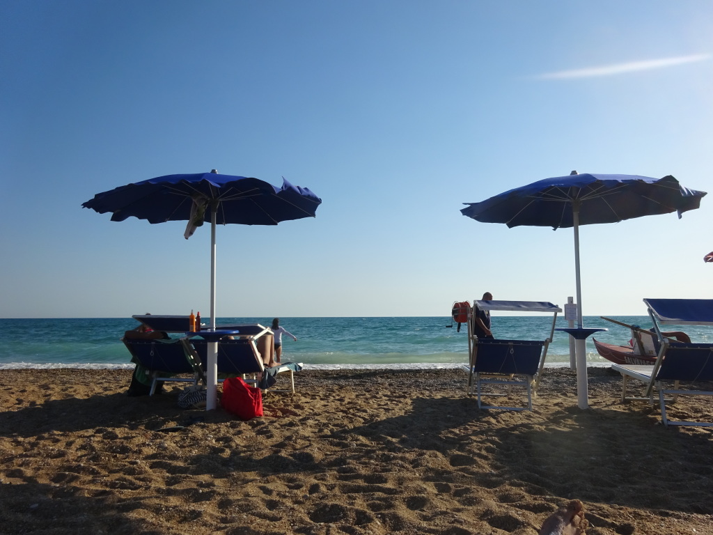 The beach at San Leone.