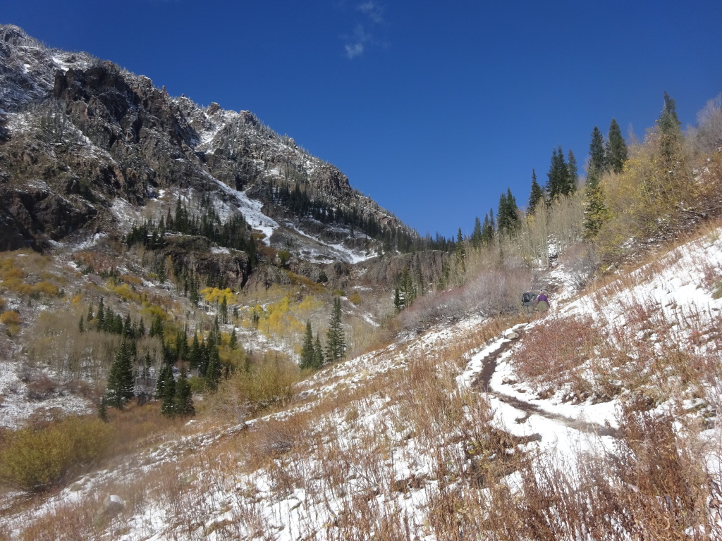 Booth Falls Trail near Vail, Colorado.